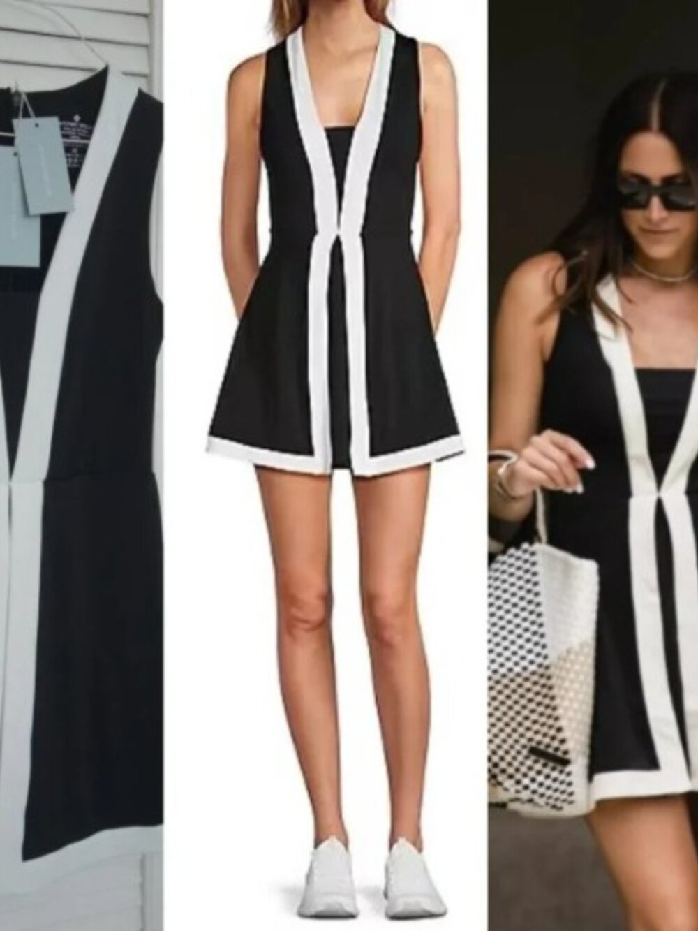 Antonio Melani Active On-The-Line Tennis Dress - size L - NEW with Tags